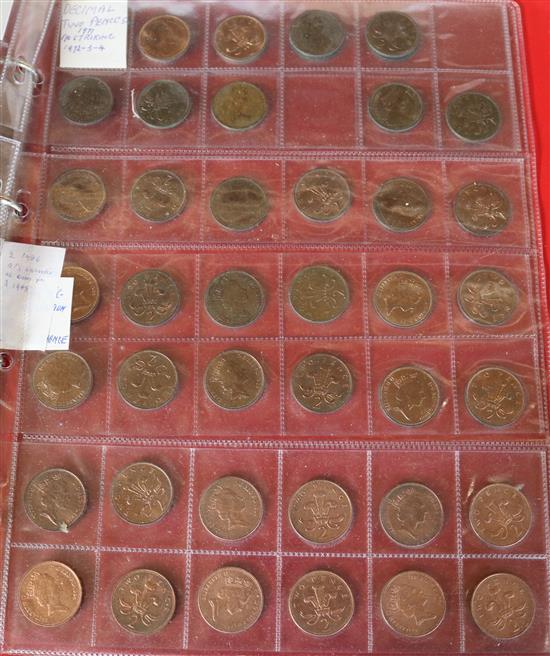 UK decimal coinage inc uncirculated sets 1982-92 & 94 (12), UK & NI  proof sets 77, 78, 80-82 (5), ring binder of copper coins etc (Q)